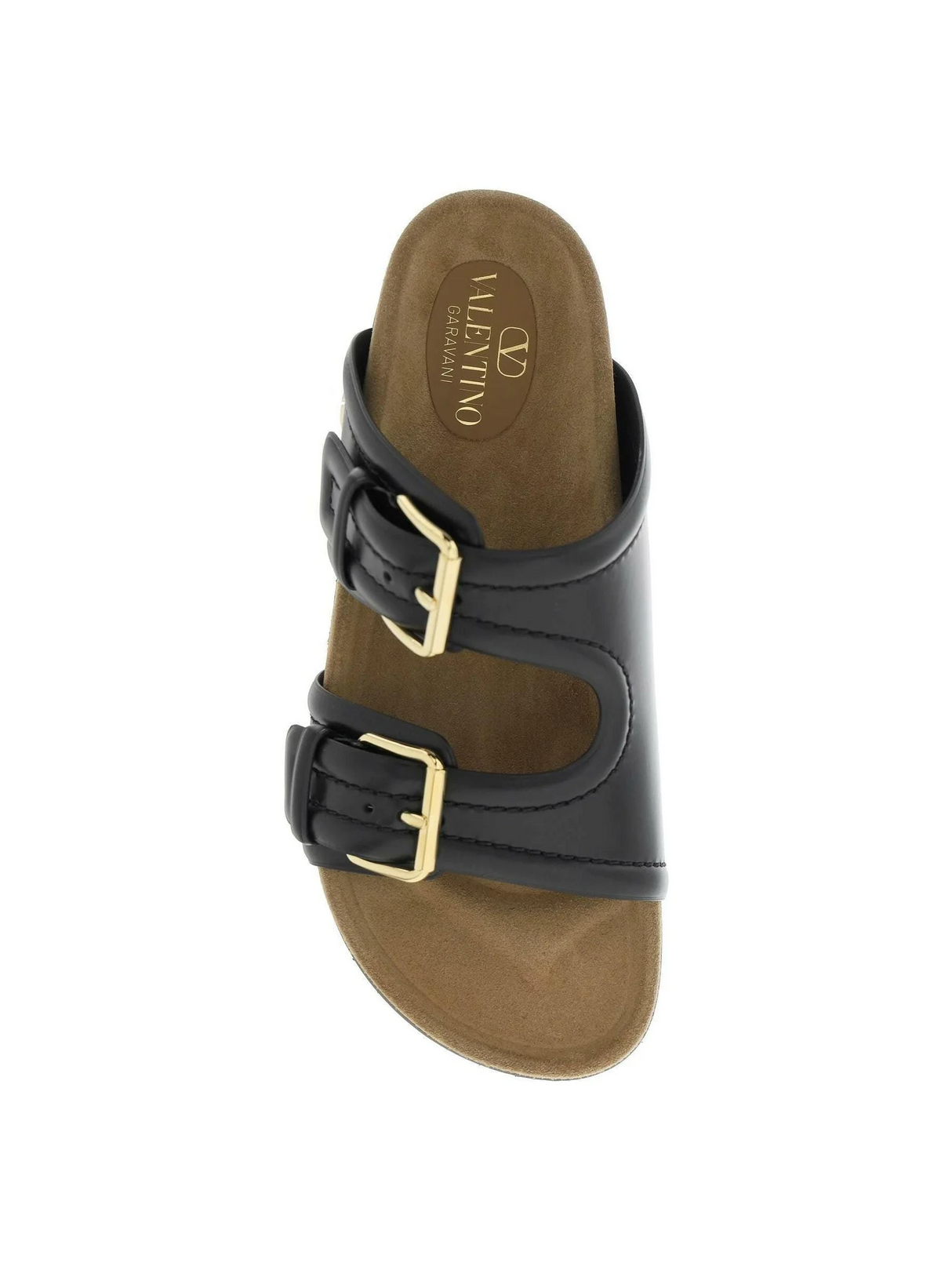 Leather Fussfriend Footbed Slides VALENTINO GARAVANI JOHN JULIA.