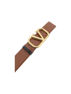 Leather Vlogo Signature Reversible Belt