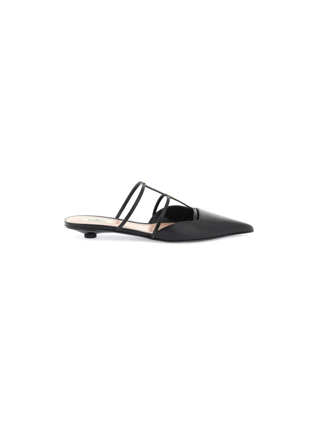 Leather Rockstud Wispy Mules - Women > Shoes > Mules