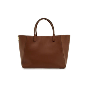 Leather VLogo Side Shopping Bag.