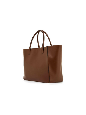 Leather VLogo Side Shopping Bag.