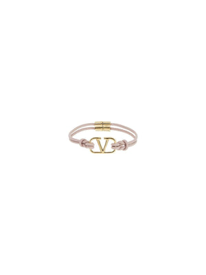 Leather Vlogo Signature Bracelet.