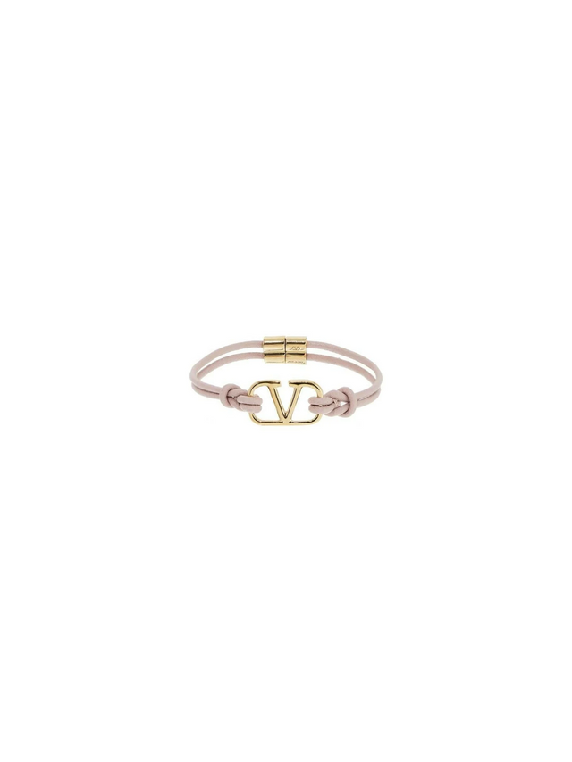 Leather Vlogo Signature Bracelet.