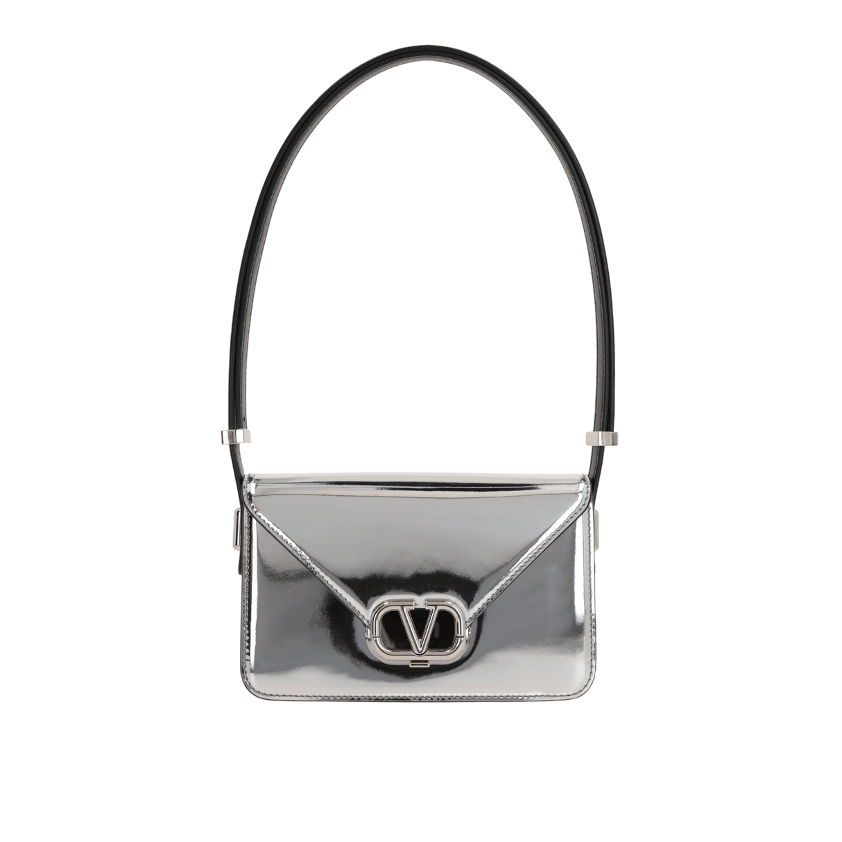 Letter Metallic Leather Shoulder Bag-VALENTINO GARAVANI-JOHN JULIA