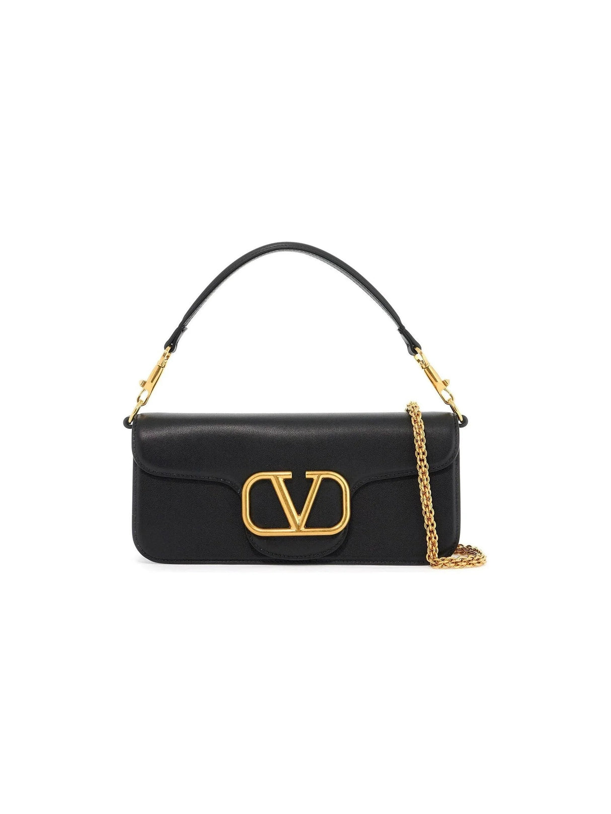 VALENTINO GARAVANI-Locò Calfskin Shoulder Bag -JOHN JULIA.