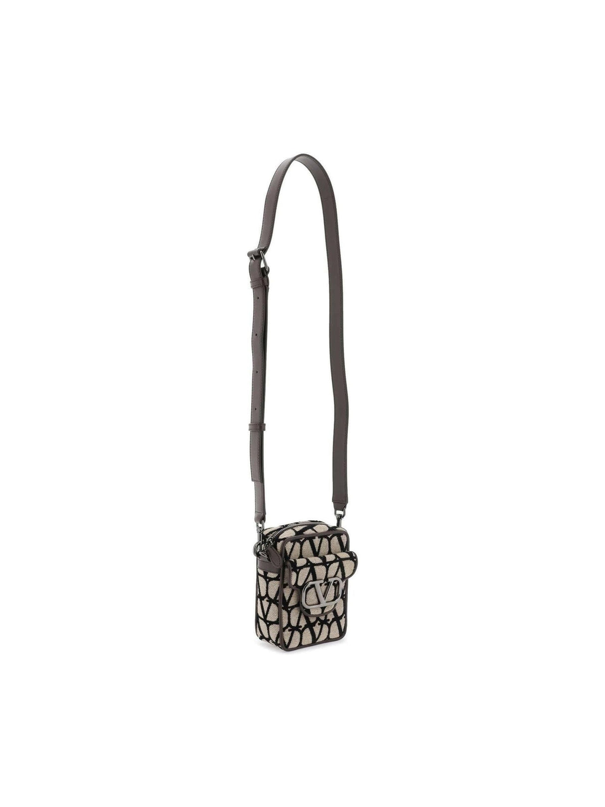 Beige Black Locò Toile Iconographe Crossbody Bag VALENTINO GARAVANI JOHN JULIA.