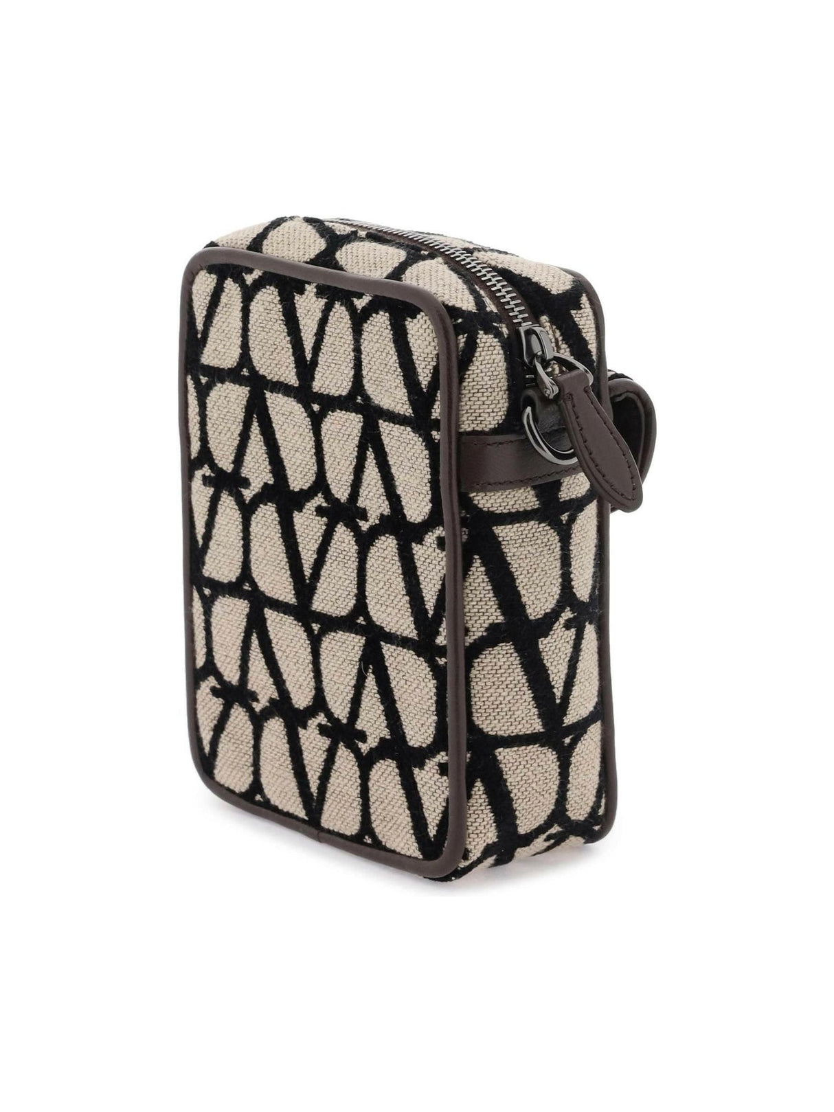 Beige Black Locò Toile Iconographe Crossbody Bag VALENTINO GARAVANI JOHN JULIA.