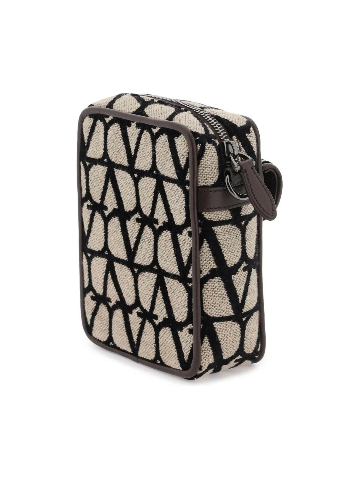 Beige Black Locò Toile Iconographe Crossbody Bag VALENTINO GARAVANI JOHN JULIA.