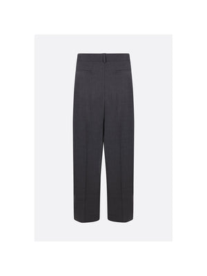 Loose-fit Wool Trousers-VALENTINO GARAVANI-JOHN JULIA