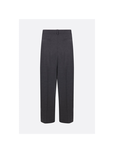 Loose-fit Wool Trousers-VALENTINO GARAVANI-JOHN JULIA