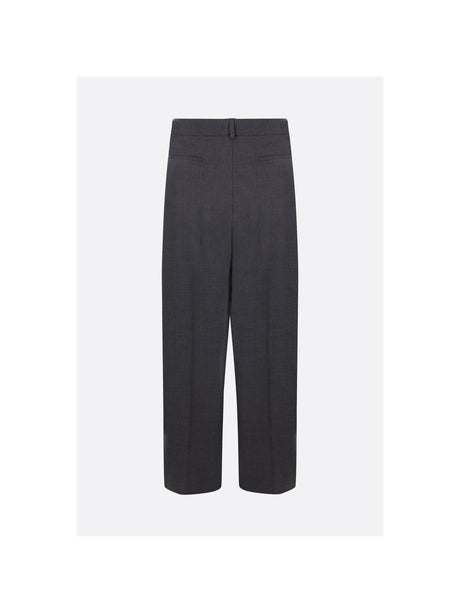 Loose-fit Wool Trousers-VALENTINO GARAVANI-JOHN JULIA