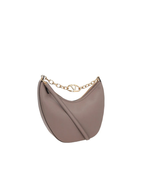 Moon Medium Grainy Leather Hobo Bag-VALENTINO GARAVANI-JOHN JULIA