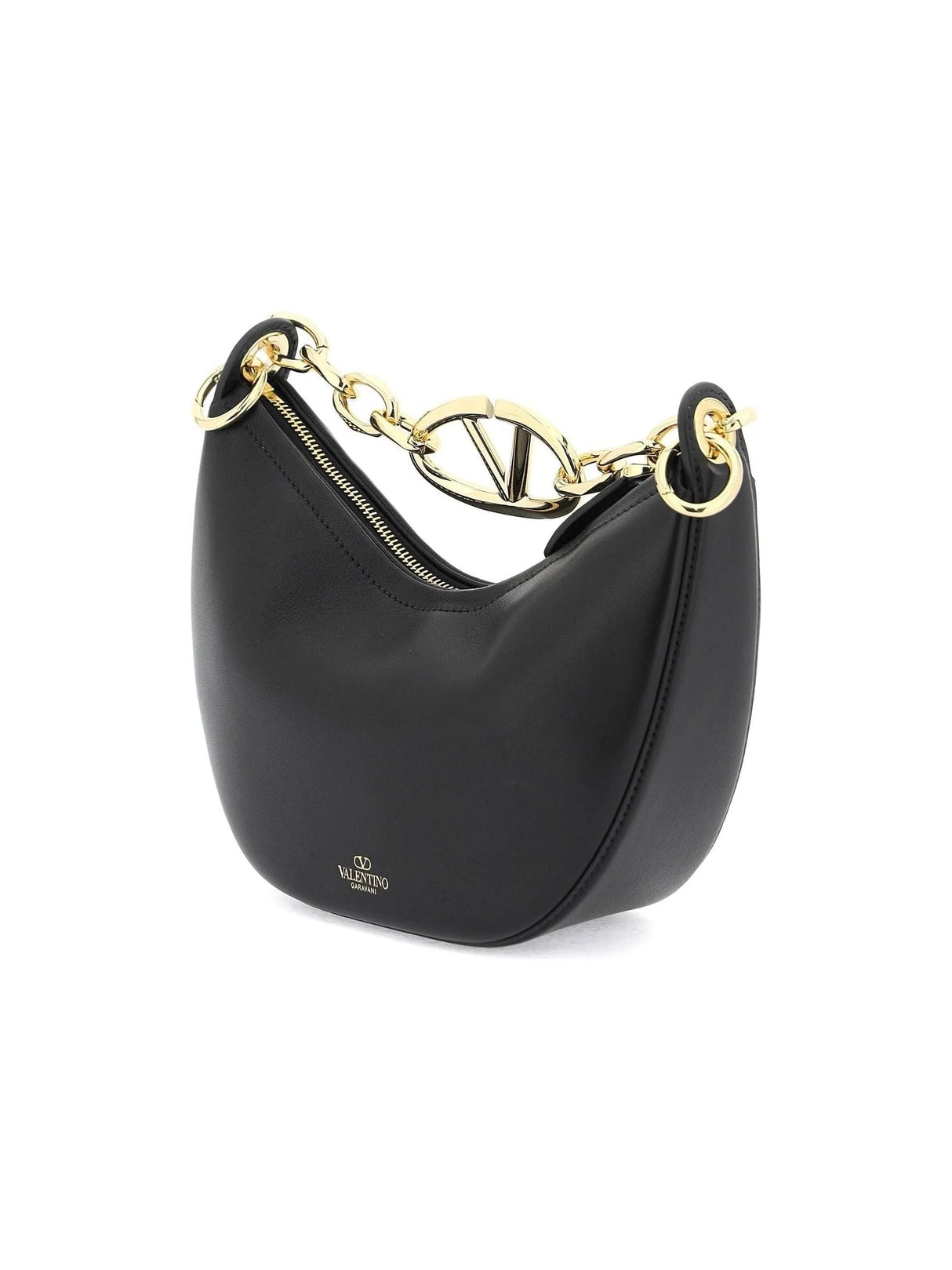 VALENTINO GARAVANI-Nappa Leather Mini Vlogo Moon Bag -JOHN JULIA.