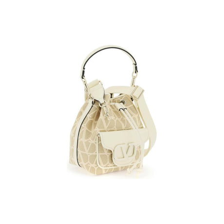 Naturale Ivory Locò Iconographe Bucket Bag VALENTINO GARAVANI JOHN JULIA.