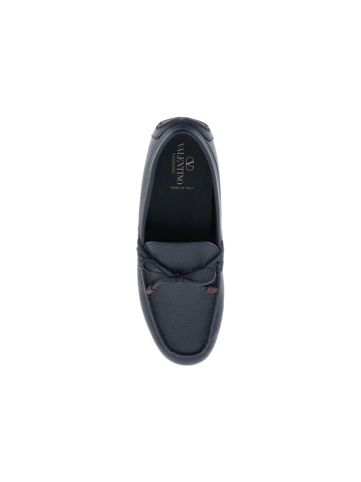 Navy VLogo Signature Leather Loafers VALENTINO GARAVANI JOHN JULIA.