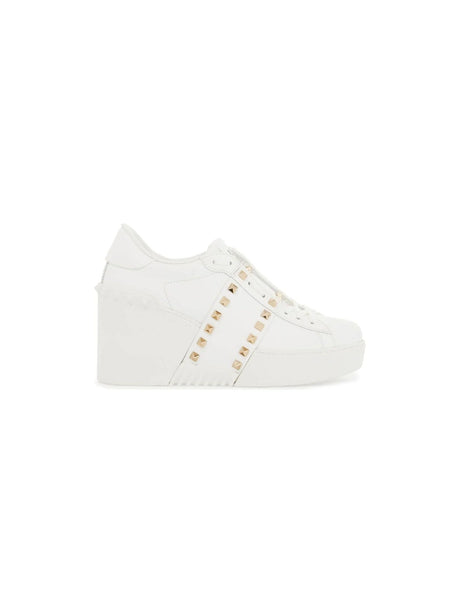 Open Disco Wedge Sneakers-Valentino Garavani-JOHN JULIA