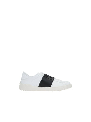 Open Leather Sneakers-VALENTINO GARAVANI-JOHN JULIA