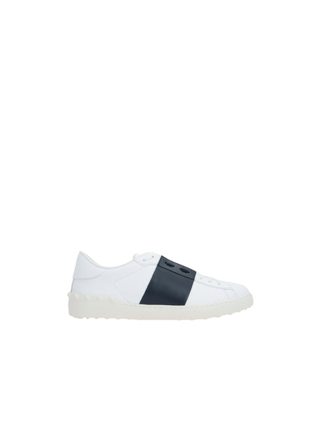 Open Leather Sneakers-VALENTINO GARAVANI-JOHN JULIA