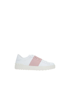 Open Smooth Leather Sneakers-VALENTINO GARAVANI-JOHN JULIA