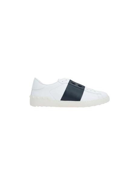 Open Smooth Leather Sneakers-VALENTINO GARAVANI-JOHN JULIA