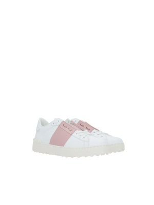 Open Smooth Leather Sneakers-VALENTINO GARAVANI-JOHN JULIA