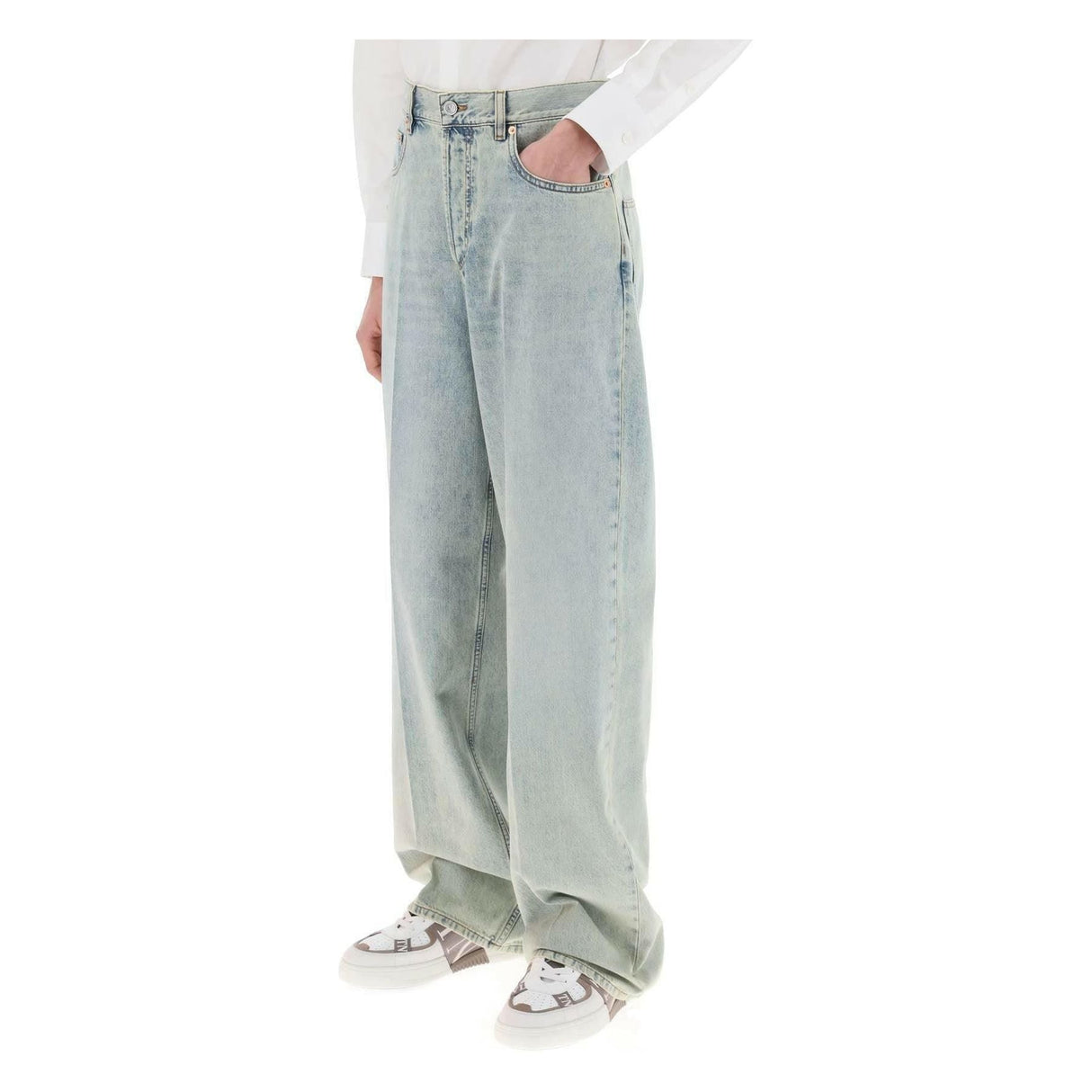 Oversized Jeans With V Detail VALENTINO GARAVANI JOHN JULIA.