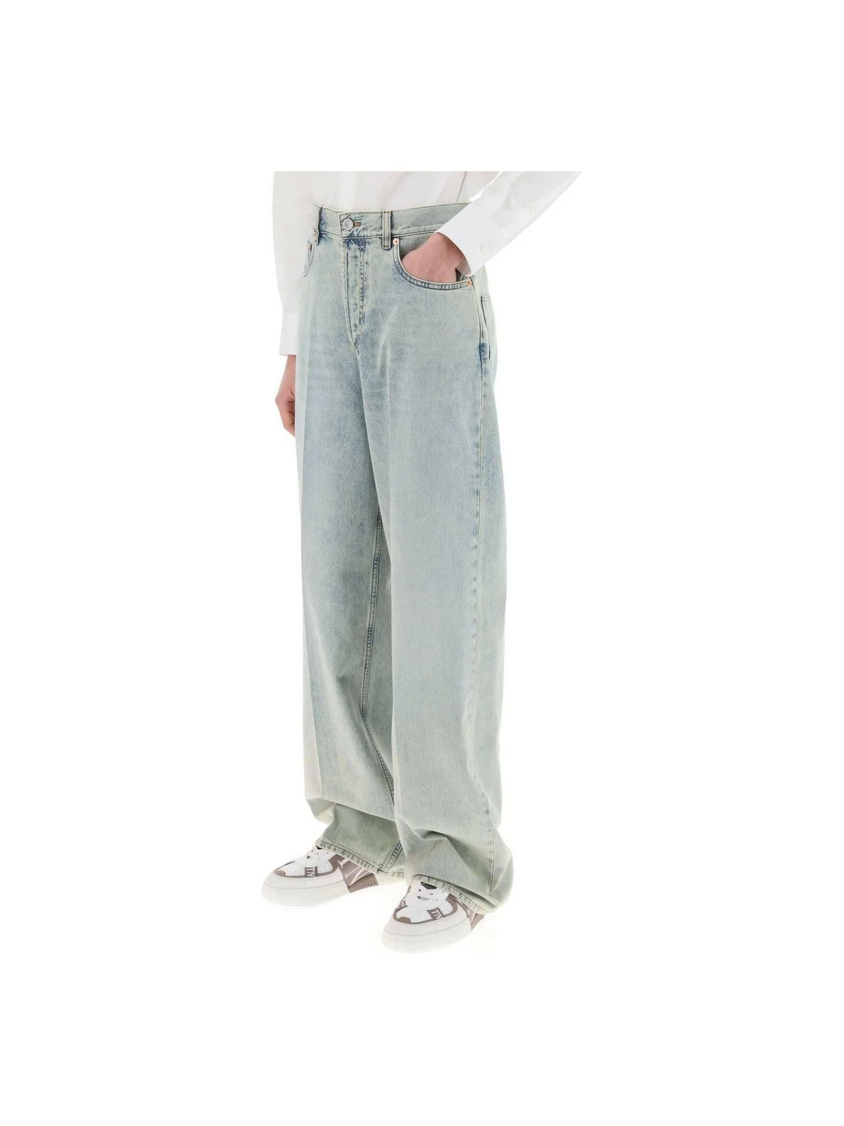 Oversized Jeans With V Detail VALENTINO GARAVANI JOHN JULIA.