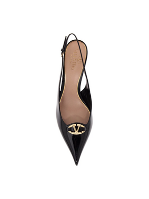 VALENTINO GARAVANI-Patent Leather Bold Edition VLogo Pumps -JOHN JULIA.