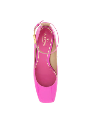 VALENTINO GARAVANI-Pink Pp Tan Go Pumps -JOHN JULIA.