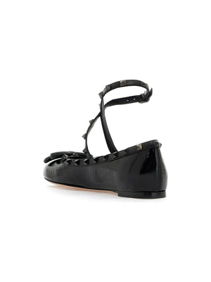 VALENTINO GARAVANI-Patent Rockstud Ballet Flats-JOHN JULIA