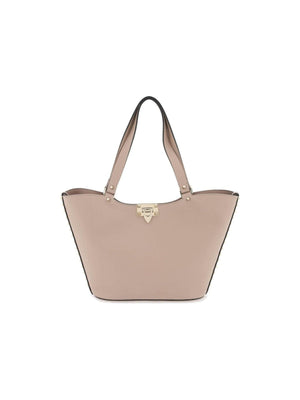 VALENTINO GARAVANI-Poudre Small Rockstud Leather Tote Bag-JOHN JULIA