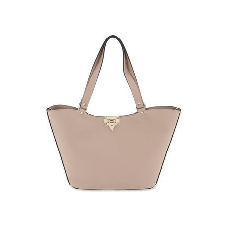 Poudre Small Rockstud Leather Tote Bag VALENTINO GARAVANI JOHN JULIA.