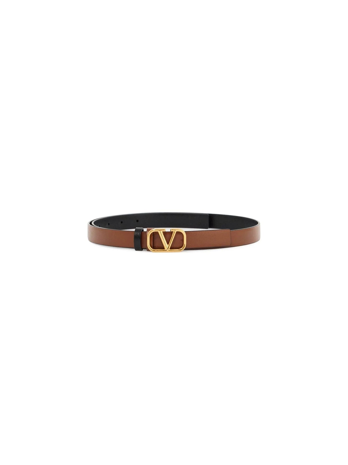 Reversible Vlogo Signature Leather Belt