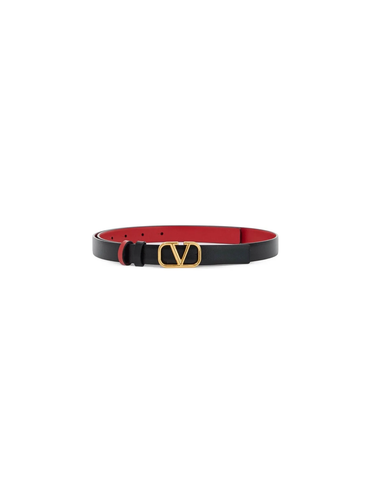 VALENTINO GARAVANI-Reversible Vlogo Signature Leather Belt -JOHN JULIA.