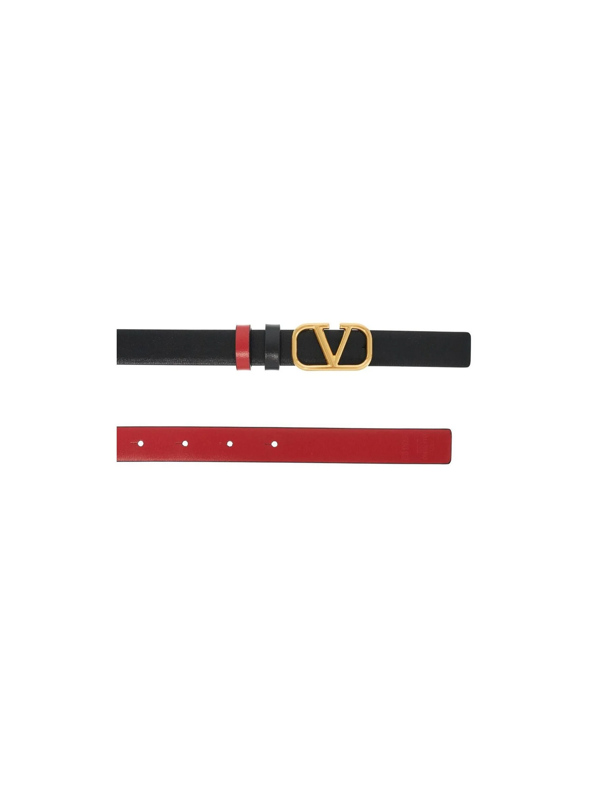 VALENTINO GARAVANI-Reversible Vlogo Signature Leather Belt -JOHN JULIA.