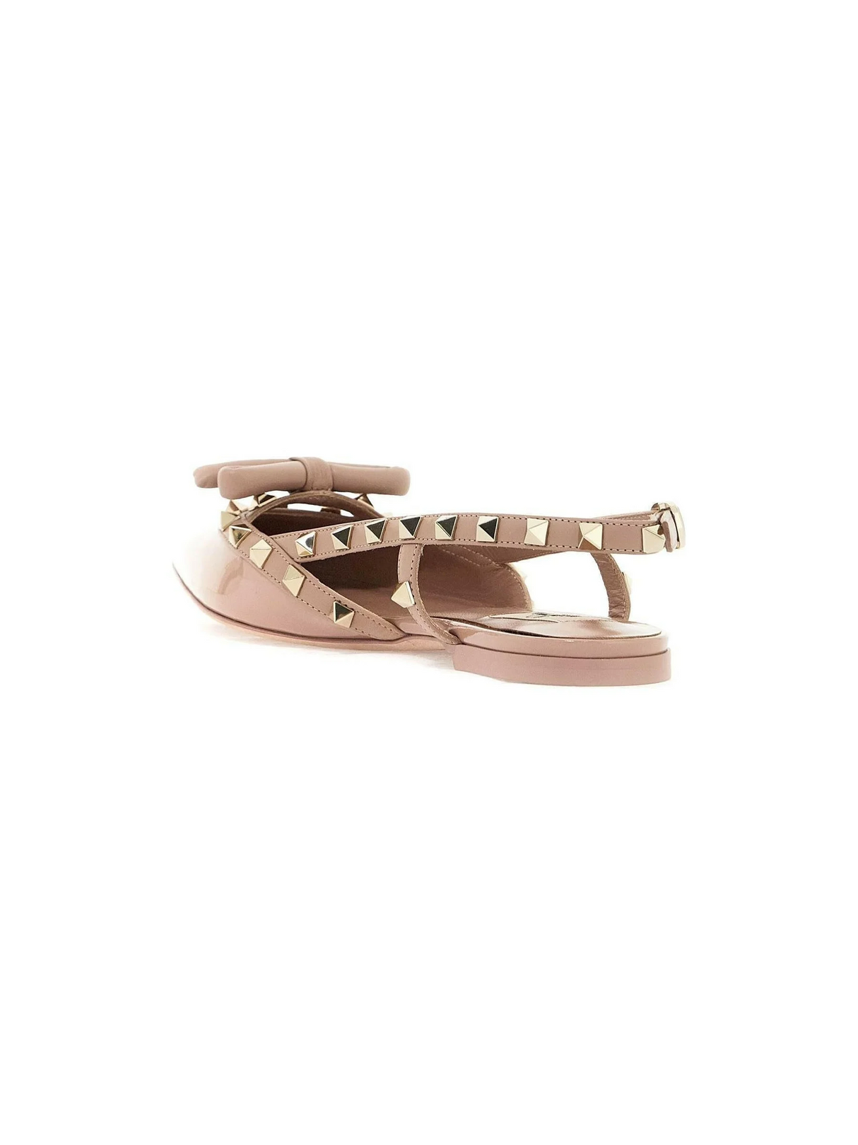 Rockstud Bow Slingback Ballerinas.