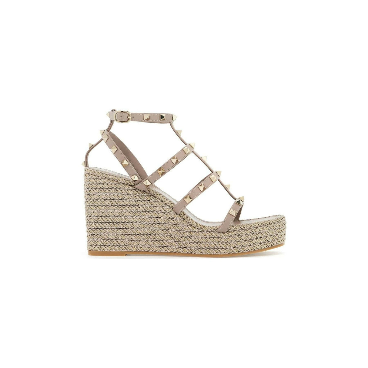 Rockstud Cage Wedge Espadrilles.