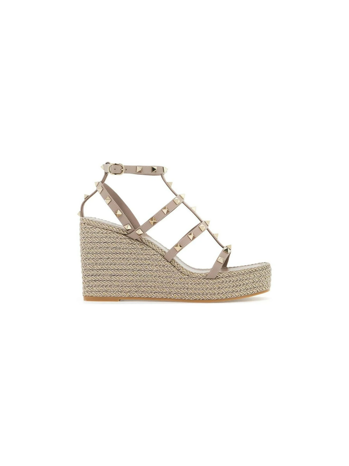 Rockstud Cage Wedge Espadrilles.