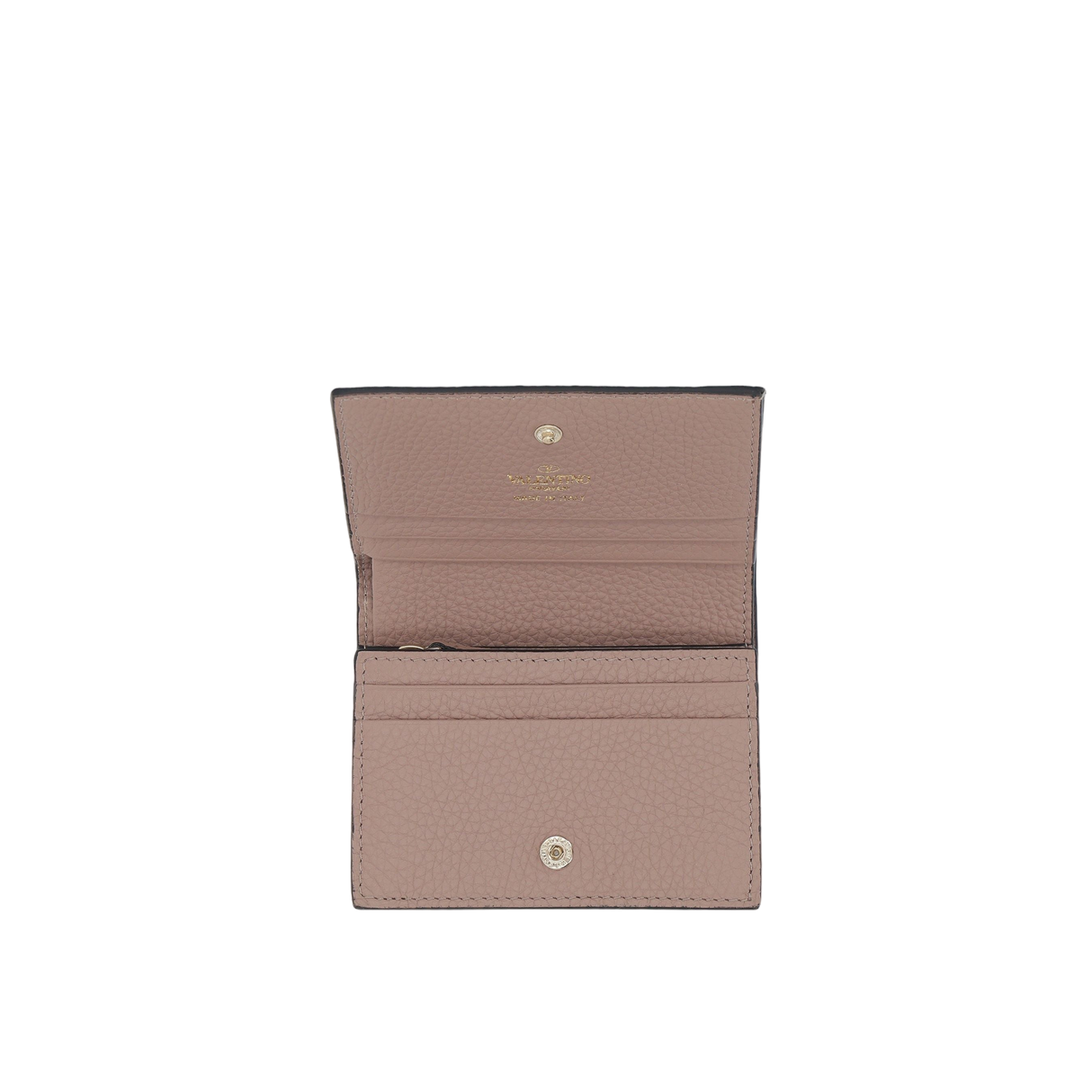 Rockstud Grainy Leather Flap Wallet-VALENTINO GARAVANI-JOHN JULIA