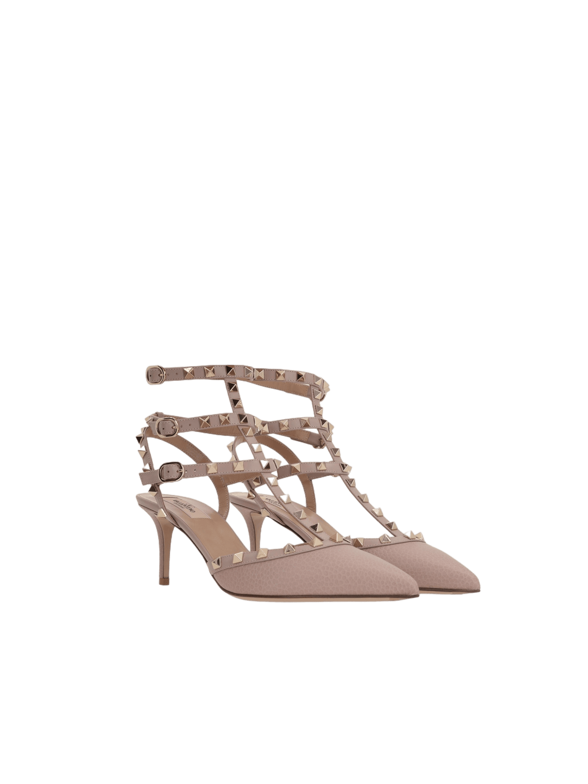 Rockstud Grainy Leather Slingbacks-VALENTINO GARAVANI-JOHN JULIA