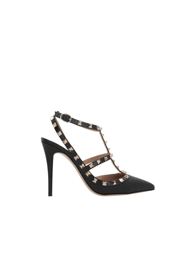 Rockstud Grainy Leather Slingbacks-VALENTINO GARAVANI-JOHN JULIA