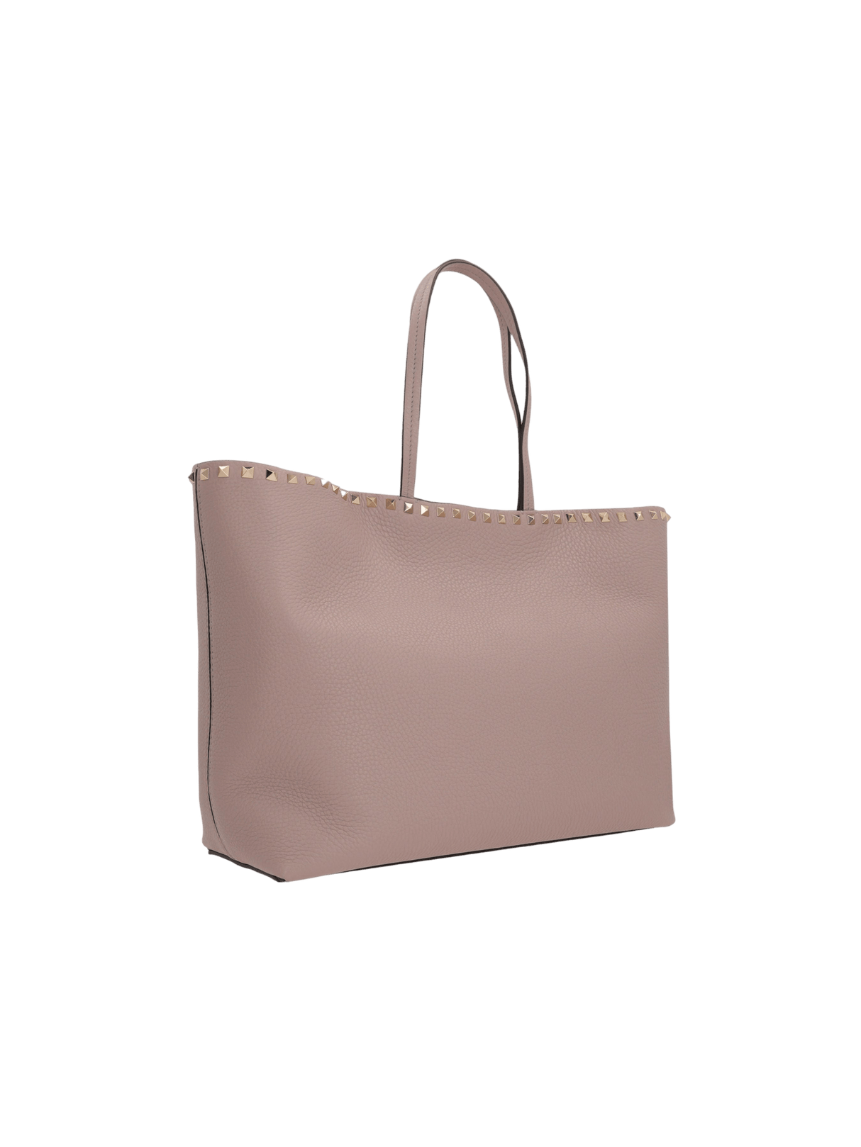 Rockstud Grainy Leather Tote Bag-VALENTINO GARAVANI-JOHN JULIA