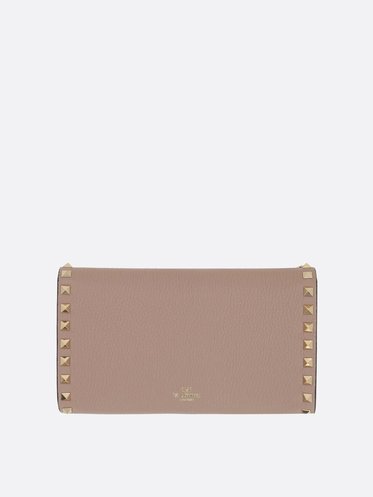 Rockstud Grainy Leather Wallet On Chain-VALENTINO GARAVANI-JOHN JULIA