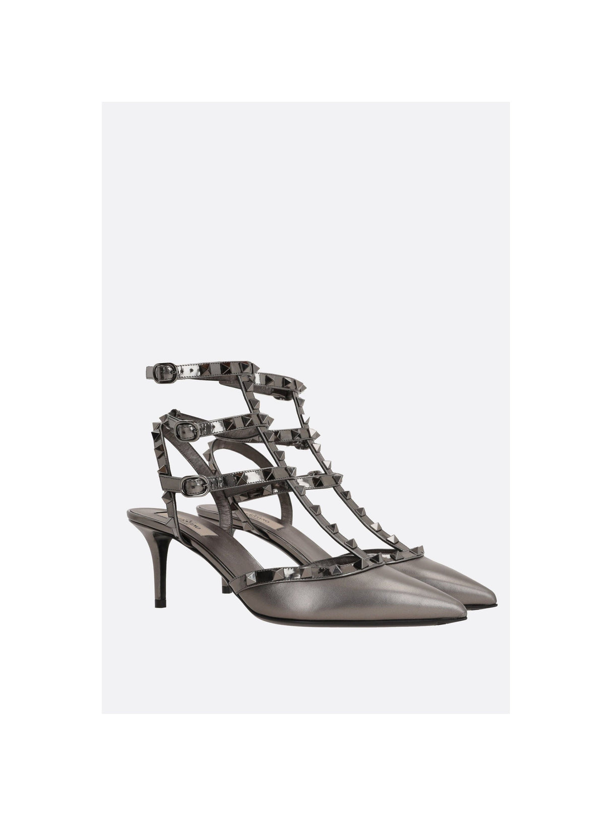 Rockstud Laminated Leather Slingbacks-VALENTINO GARAVANI-JOHN JULIA