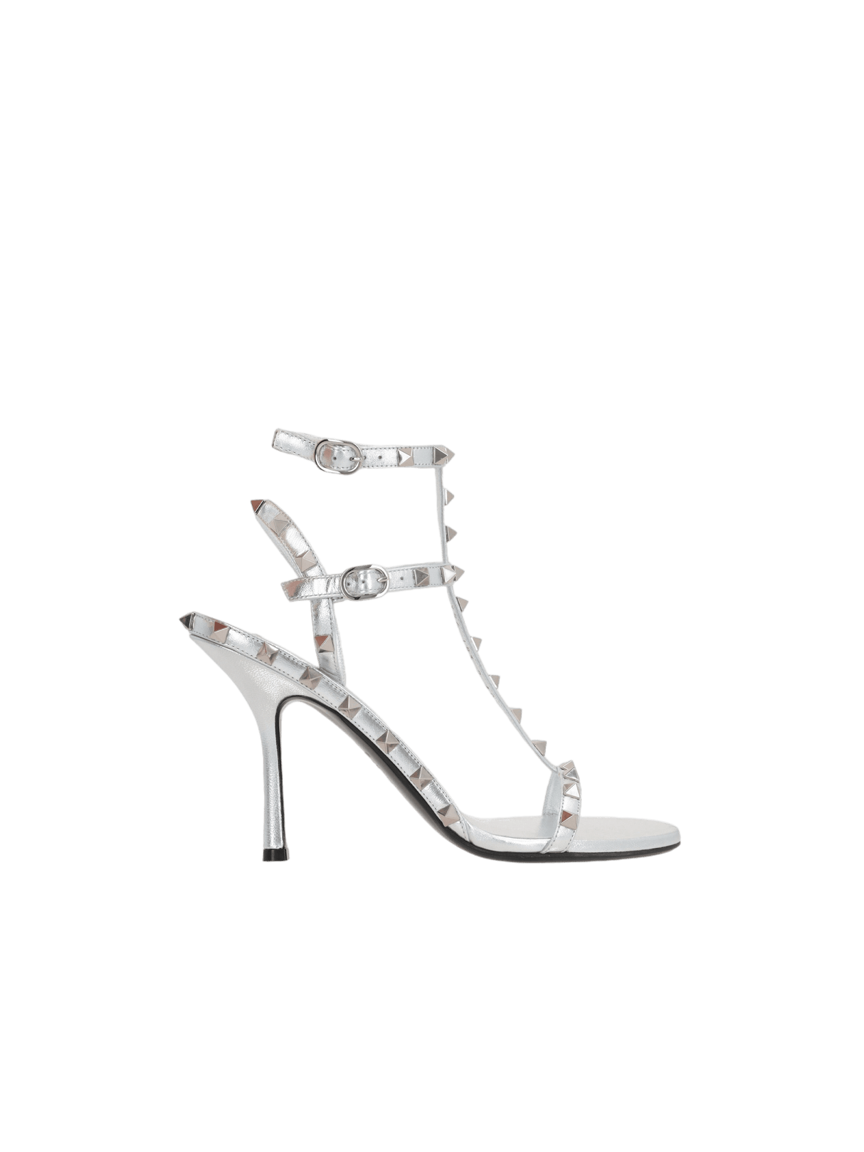 Rockstud Laminated Nappa Sandals-VALENTINO GARAVANI-JOHN JULIA