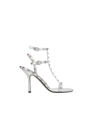 Rockstud Laminated Nappa Sandals-VALENTINO GARAVANI-JOHN JULIA