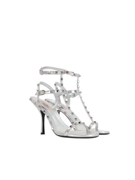 Rockstud Laminated Nappa Sandals-VALENTINO GARAVANI-JOHN JULIA