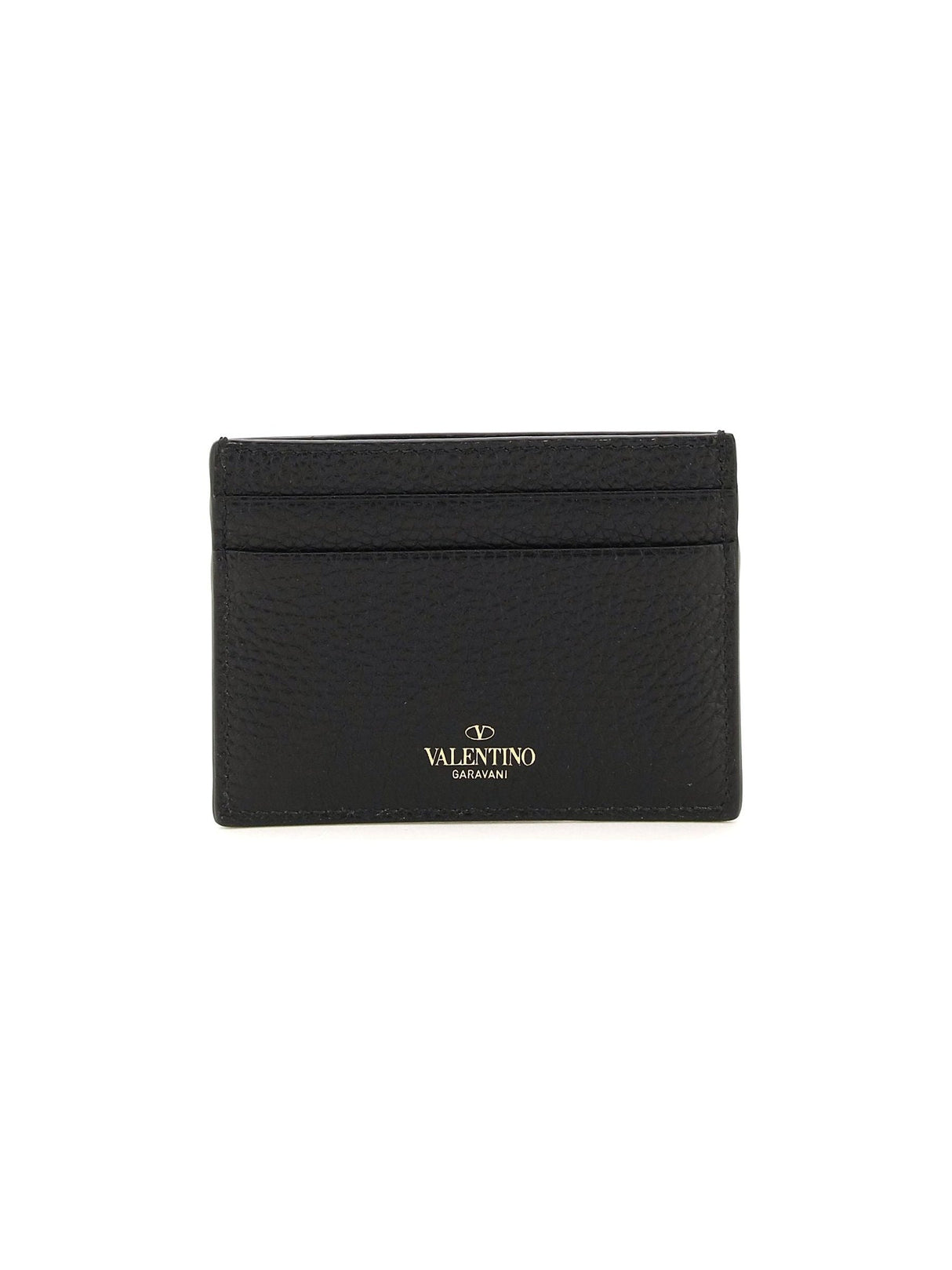 VALENTINO GARAVANI-Rockstud Leather Card Holder-JOHN JULIA