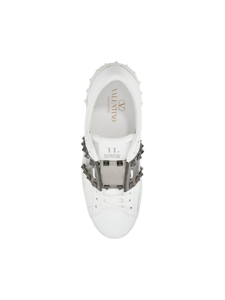 Rockstud Leather Sneakers - Women > Shoes > Sneakers