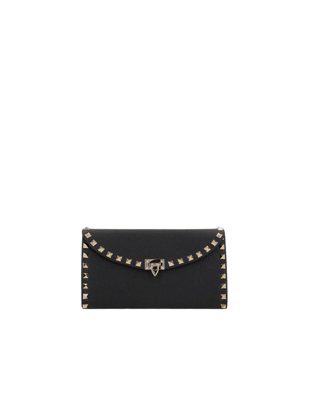 Rockstud Leather Wallet On Chain-VALENTINO GARAVANI-JOHN JULIA